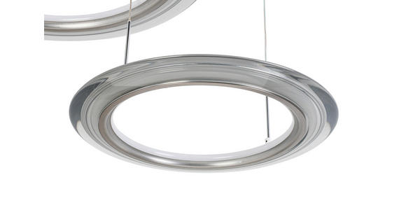 LED-HÄNGELEUCHTE 82/55/150 cm  - Chromfarben/Champagner, Design, Kunststoff/Metall (82/55/150cm) - Dieter Knoll