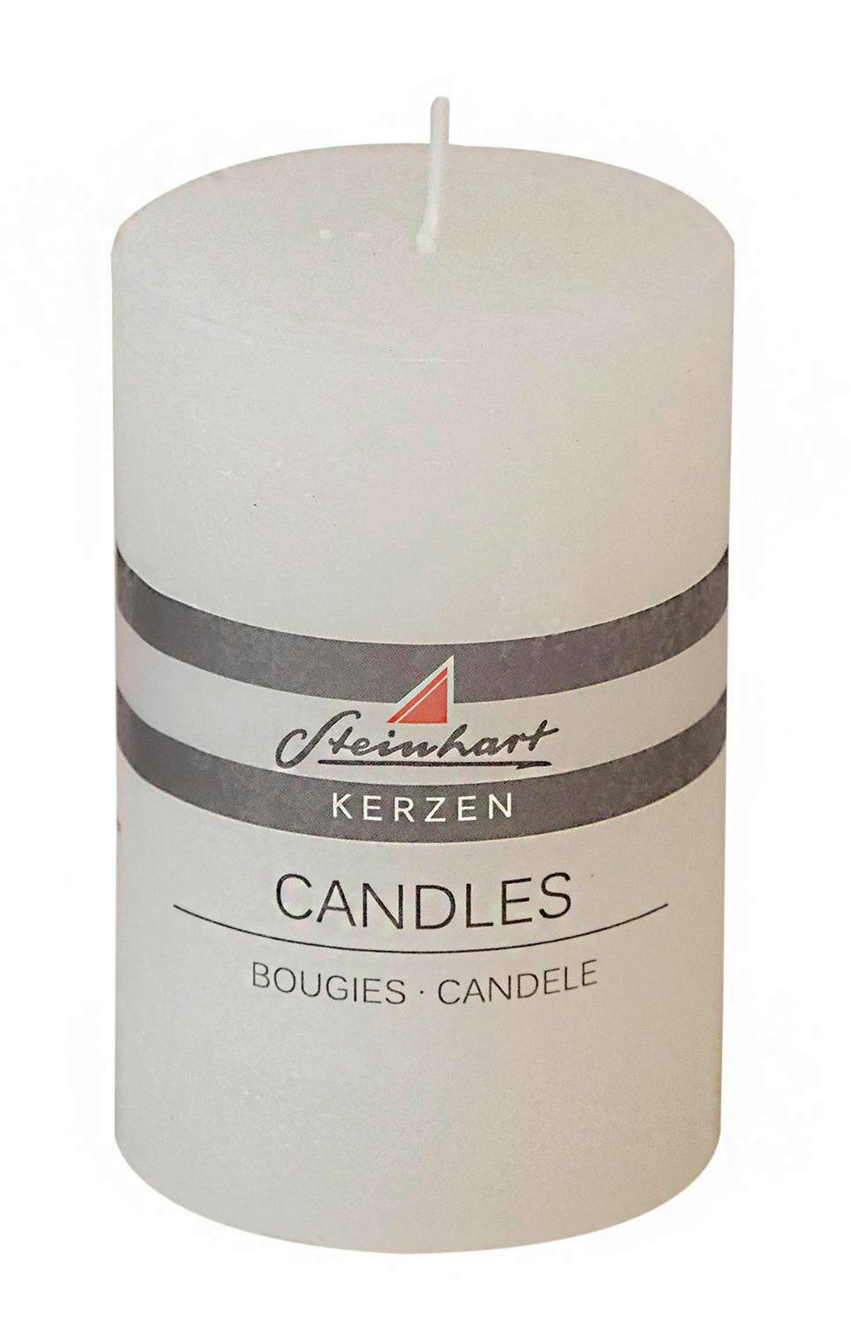 STUMPENKERZE 6,8/10 cm  - Weiss, Basics (6,8/10cm) - Steinhart