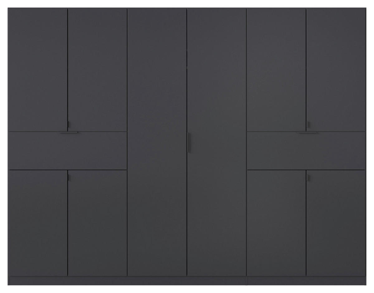 DREHTÜRENSCHRANK in Grau  - Grau, Modern, Holzwerkstoff/Metall (271/210/54cm) - Rauch Möbel