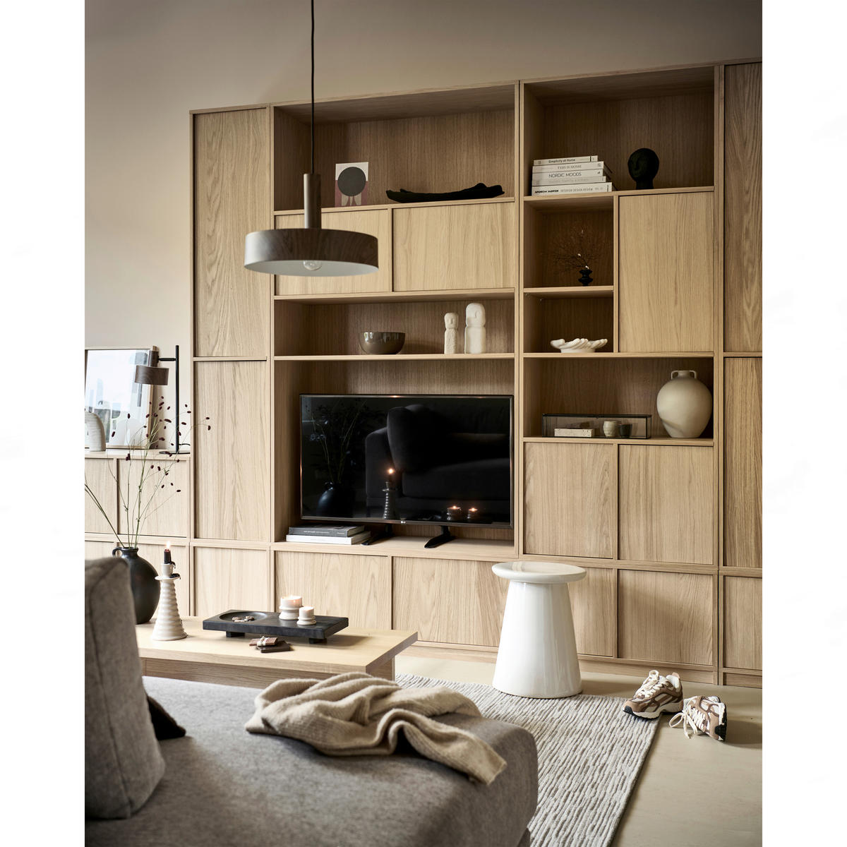 UNTERSCHRANK 40/44/40 cm   - Eichefarben/Naturfarben, Design, Holz (40/44/40cm) - Livetastic