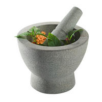 MÖRSERSET  - Grau, Basics, Stein (17/13cm) - Gefu