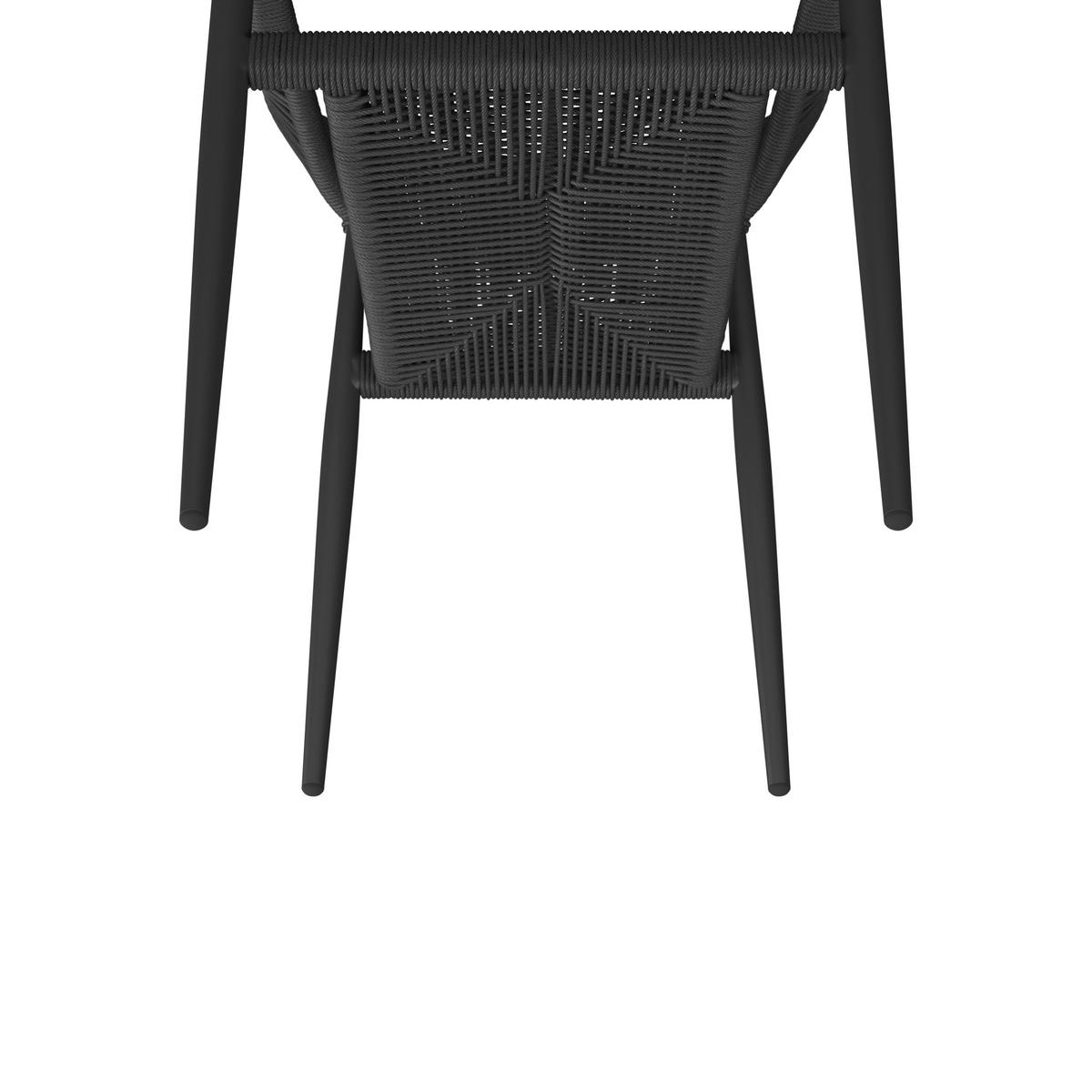 STAPELSESSEL Aluminium Anthrazit  - Anthrazit, KONVENTIONELL, Kunststoff/Metall (55/78/59.5cm) - Ambia Garden