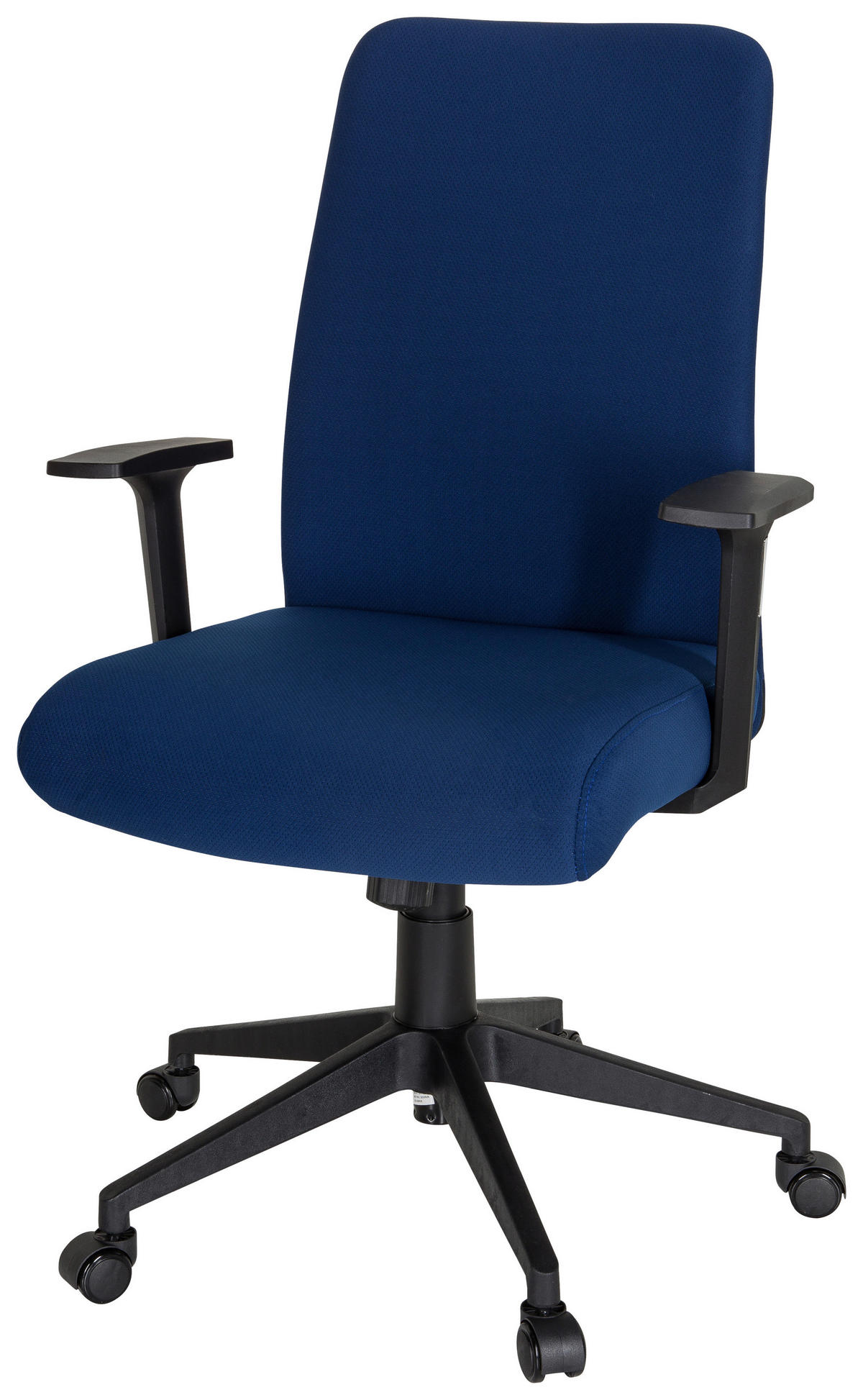 OTOČNÁ ŽIDLE, plochá tkanina, modrá, černá - modrá/černá, Moderní, textil/plast (65/120/62cm) - MID.YOU