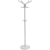 STANDER HAINE in argintiu, alb 37/170/37 cm   - argintiu/alb, Design, metal/piatră (37/170/37cm) - Carryhome