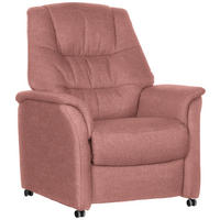 RECLINERFÅTÖLJ i flatväv terrakotta  - terrakotta, Klassisk, textil (85/107/84cm) - Livetastic