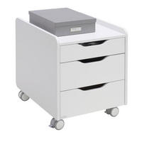 ROLLCONTAINER 44,3/53,7/57,3 cm  - Weiss, Konventionell, Holzwerkstoff/Kunststoff (44,3/53,7/57,3cm) - Paidi