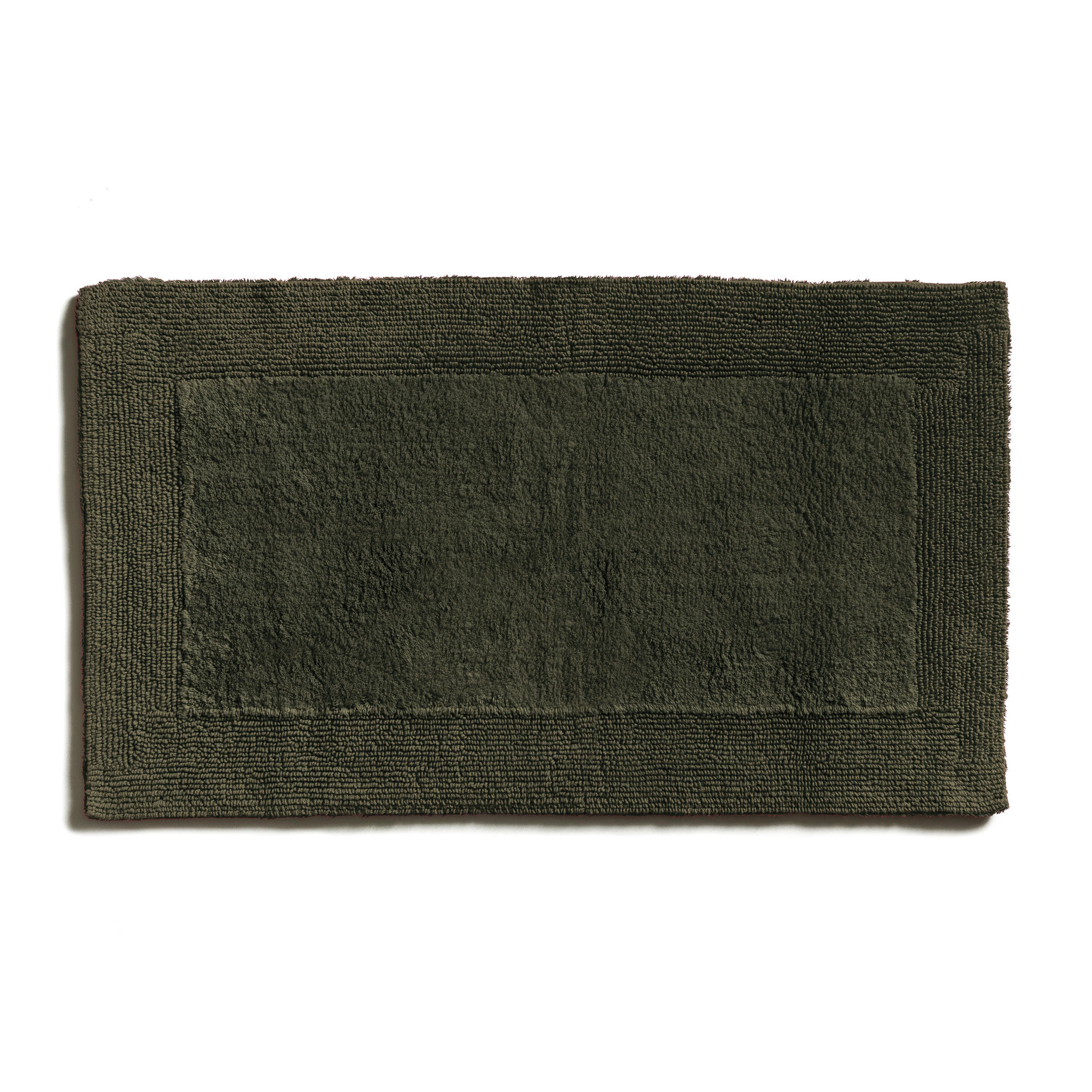 BADTEPPICH LOFT Olivgrün 60/100 cm  - Olivgrün, Basics, Textil (60/100cm) - Moeve