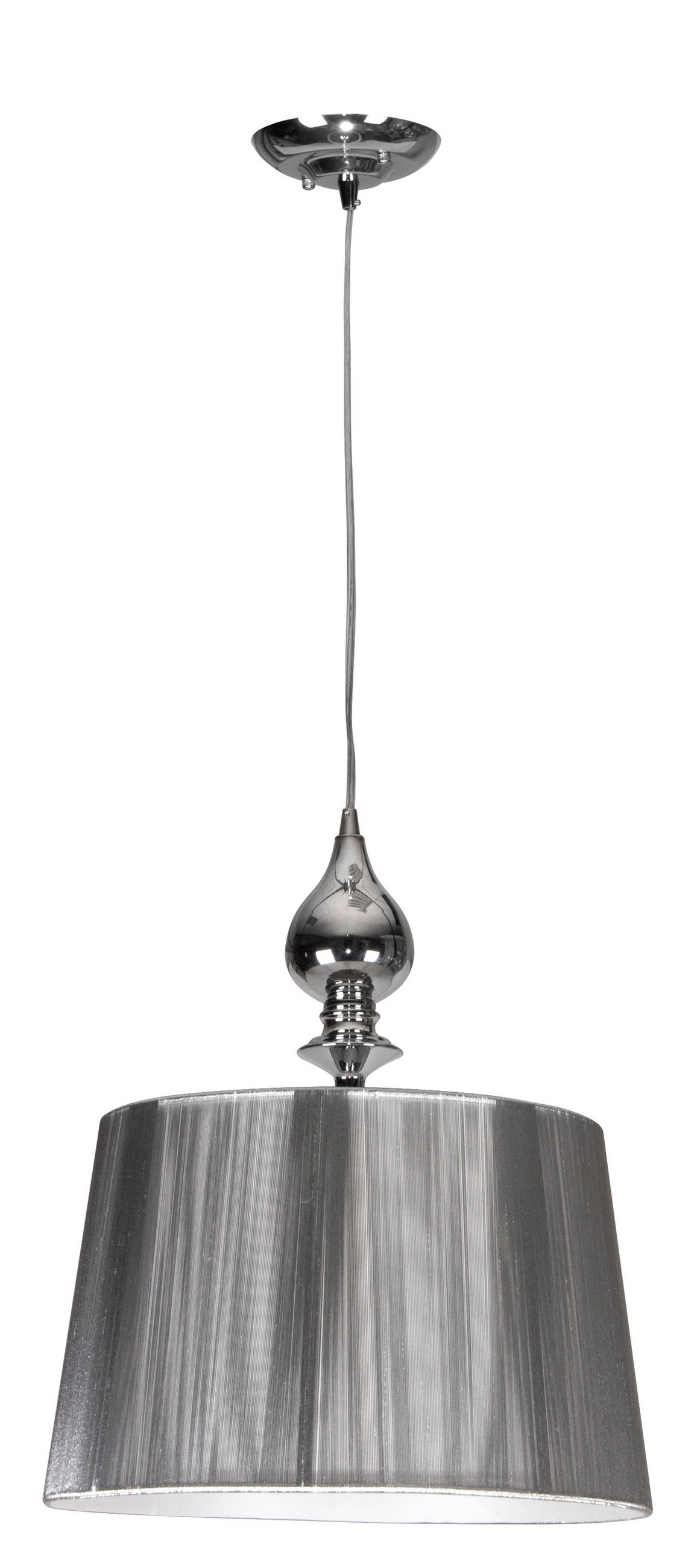XXXLutz Hängeleuchte Silber 35x120x35 cm