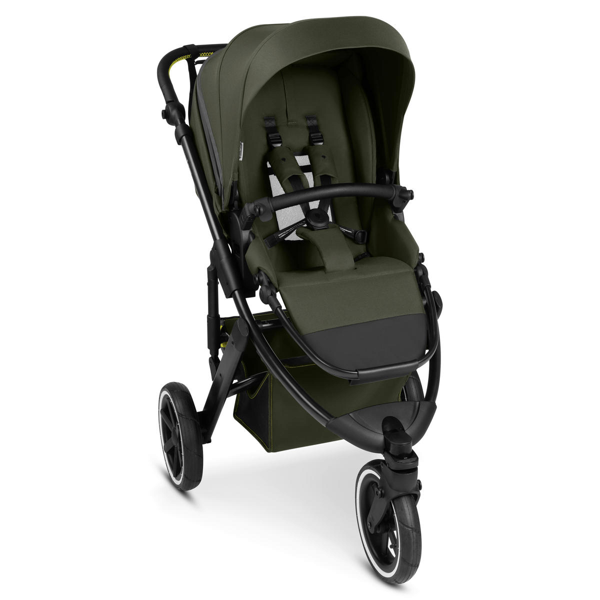 JOGGER Salsa 5 Run  - Schwarz/Olivgrün, Basics, Textil/Metall (65/122/95cm) - ABC Design