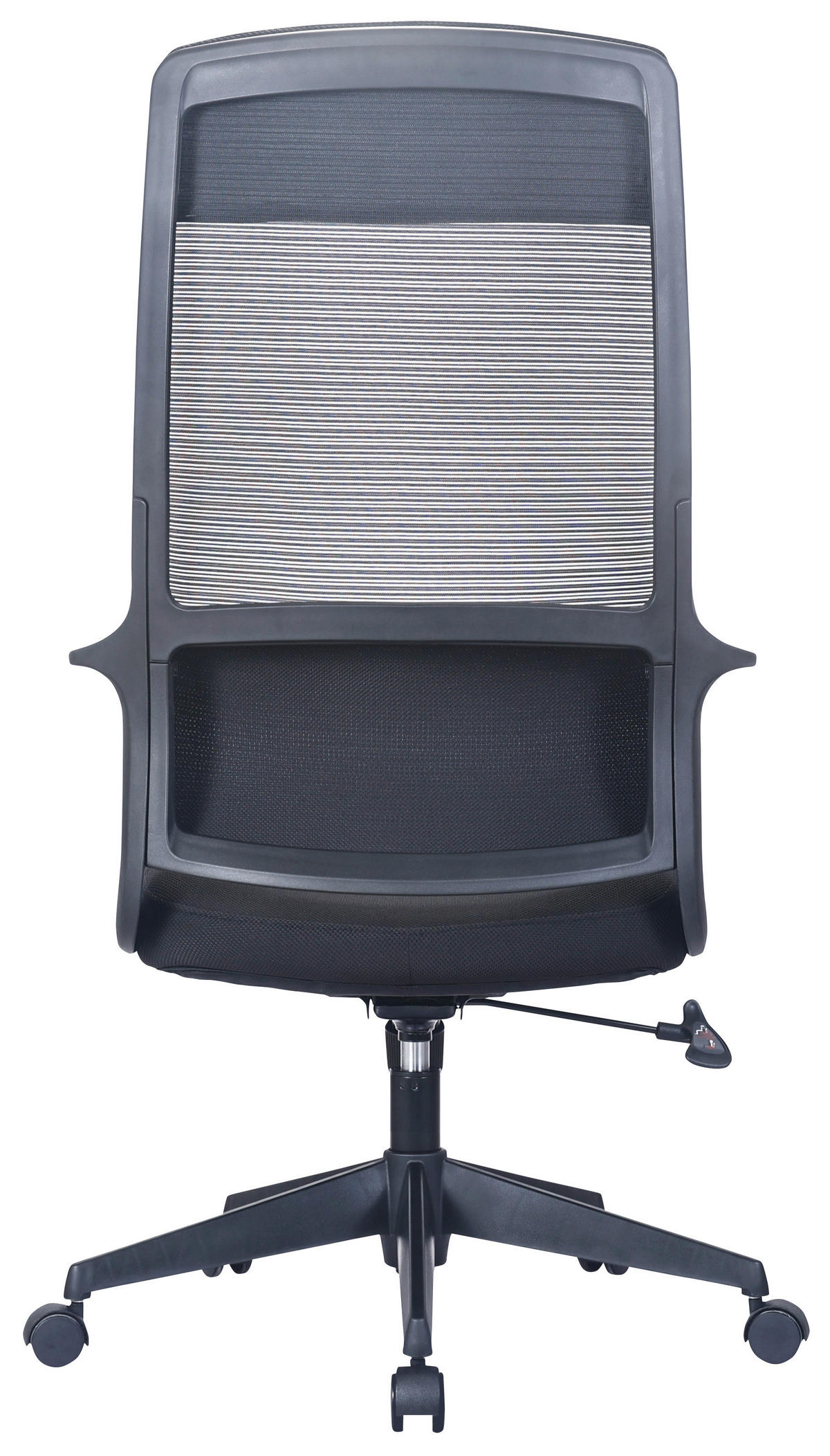 PISARNIŠKI STOL kovina, umetna masa, tekstil črna  - črna, Basics, kovina/umetna masa (63/116-125,5/68cm) - Carryhome