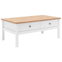 COUCHTISCH 100/60/40 cm rechteckig Weiß  - Alufarben/Weiß, KONVENTIONELL, Holzwerkstoff/Metall (100/60/40cm) - MID.YOU