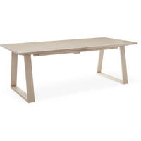 MATBORD vit, ekfärgad rektangulär  utdragbar  - vit/ekfärgad, Design, trä (240/100/75cm) - Best Price