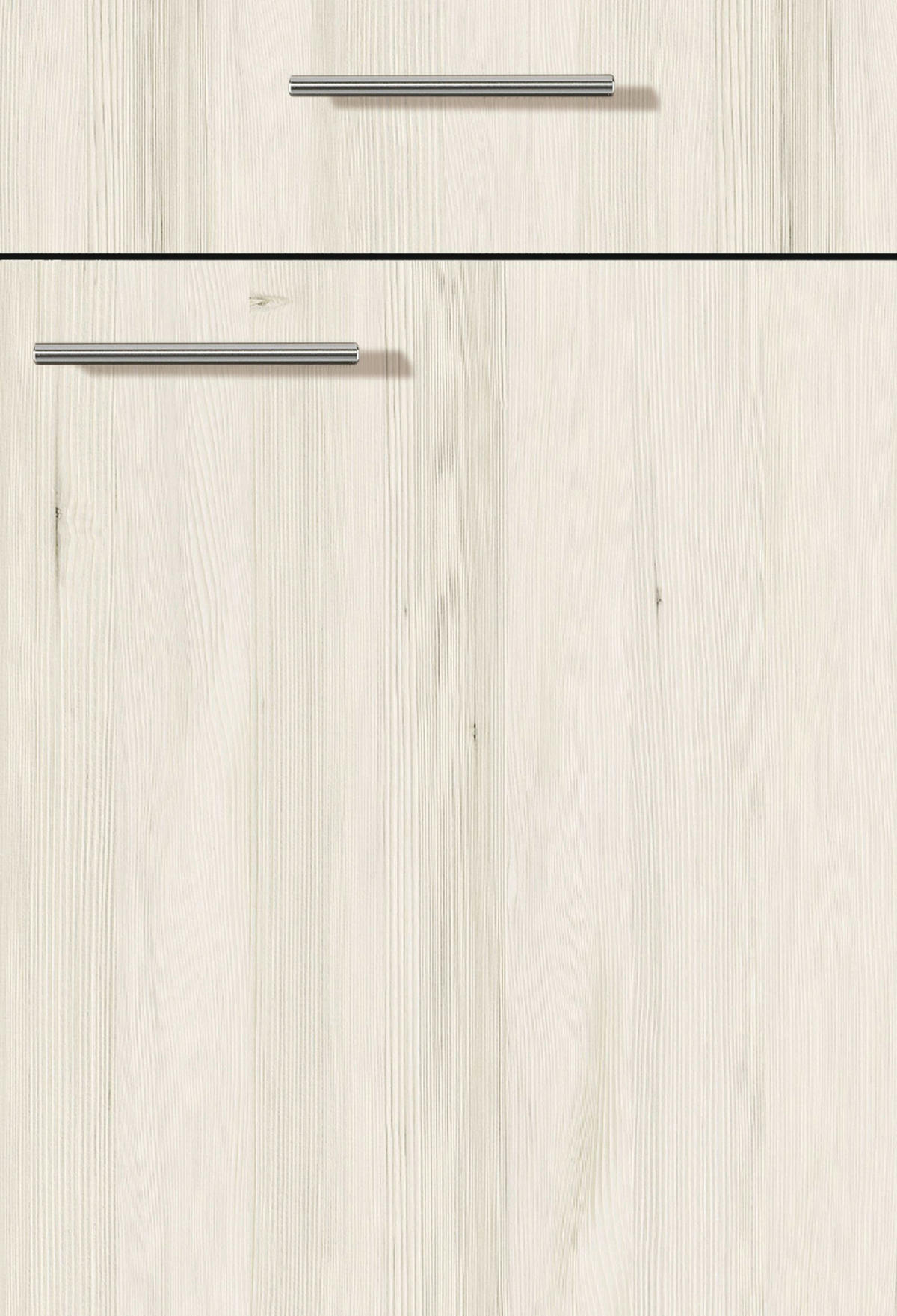 ECKKÜCHE 120/220 cm  in Graphitfarben, Schwarz, Hellgrau  - Tannenholzfarben/Hellgrau, Design, Holzwerkstoff/Metall (120/220cm) - Xora