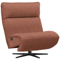 RELAXSESSEL in Textil Terracotta  - Terracotta/Schwarz, Modern, Textil/Metall (90/106/96cm) - Chilliano