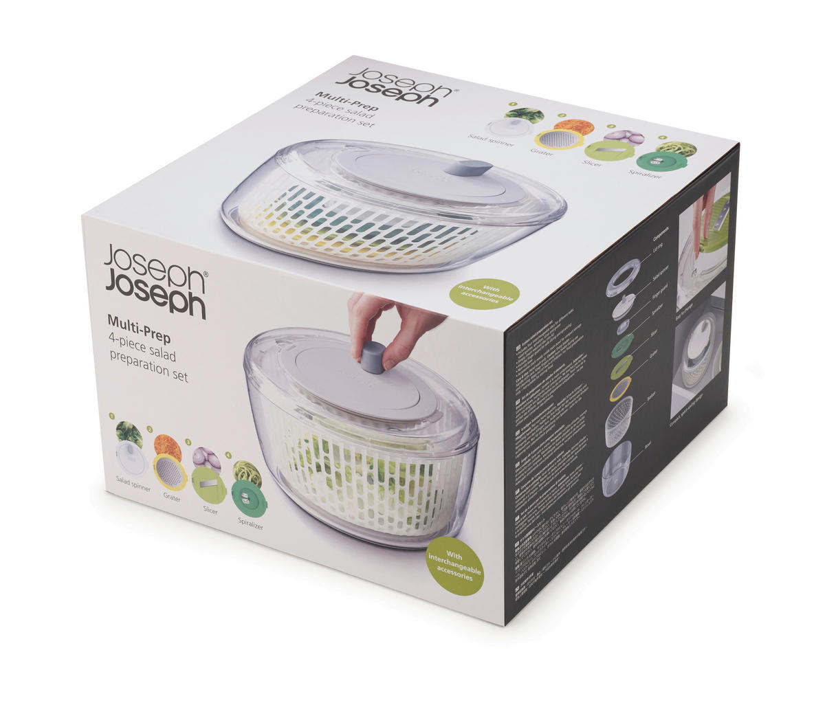 SALATSCHLEUDERSET  - Multicolor, Basics, Kunststoff/Metall (24/24/15,5cm) - Joseph Joseph