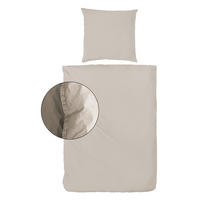 BETTWÄSCHE Renforcé 155/220 cm  - Beige, Basics, Textil (155/220cm)