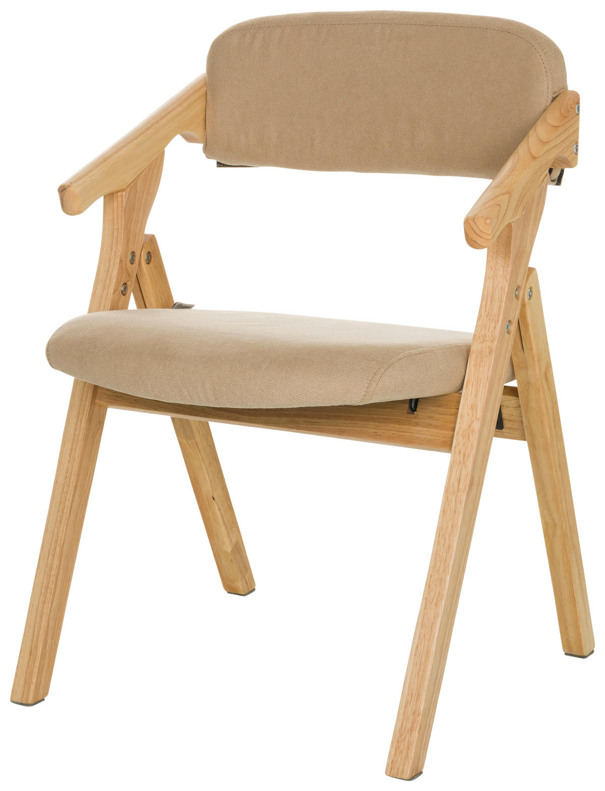 ARMLEHNSTUHL  in  - Beige, Basics, Holz/Textil (53/79/55cm) - MID.YOU