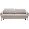SCHLAFSOFA in Chenille Grau  - Schwarz/Grau, Konventionell, Textil/Metall (228/75/98cm) - Carryhome