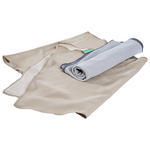 SPORTHANDTUCH 30/100 cm Dunkelgrau, Beige 2-teilig  - Dunkelgrau/Beige, Textil (30/100cm) - Esposa