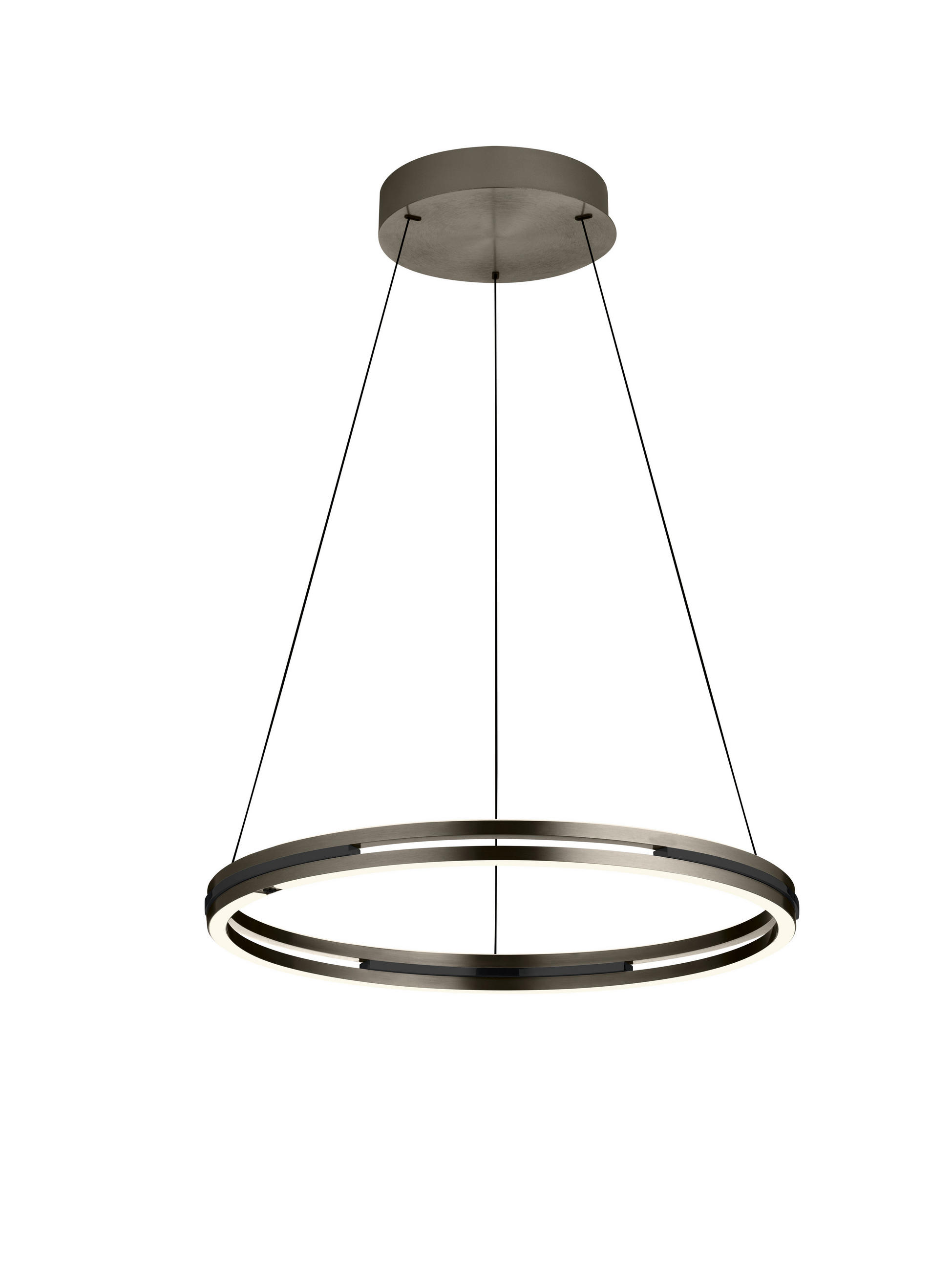 LED-HÄNGELEUCHTE BEN 60/180 cm   - Bronzefarben, Design, Metall (60/180cm) - elements by BANKAMP