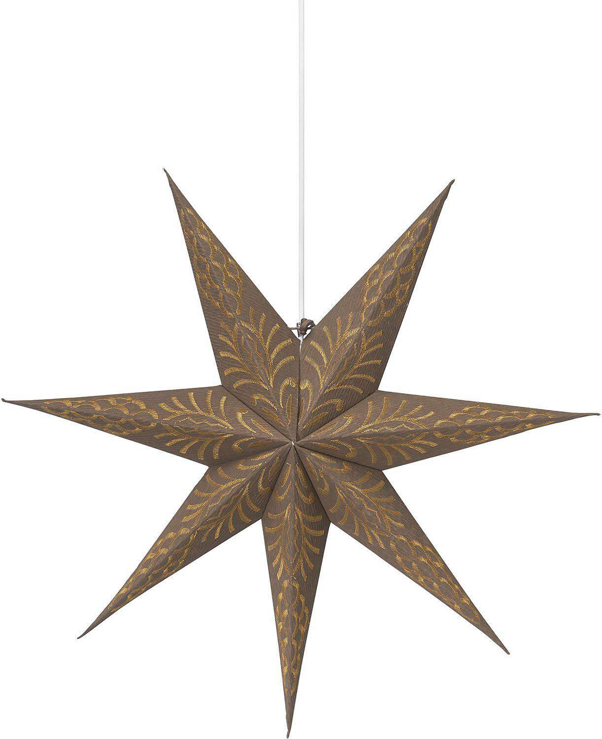 LEUCHTENSCHIRM PR Home Celeste 60 cm  - Braun, KONVENTIONELL, Papier (60cm)