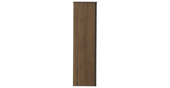 MIDISCHRANK 35/125/37 cm  - Nussbaumfarben/Bronzefarben, Design, Glas/Holz (35/125/37cm) - Dieter Knoll