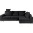 WOHNLANDSCHAFT in Textil Schwarz - Schwarz, Design, Textil/Metall (260/188cm) - Hom`in WOHNLANDSCHAFT in Textil Schwarz - Schwarz, Design, Textil/Metall (260/188cm) - Hom`in