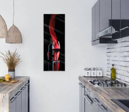 GLASBILD Getränke 30/80 cm  - Multicolor, Design, Glas (30/80cm) - Euroart
