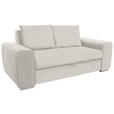 SCHLAFSOFA in Beige  - Chromfarben/Beige, Design, Holz/Textil (199/92/97cm) - Hom`in