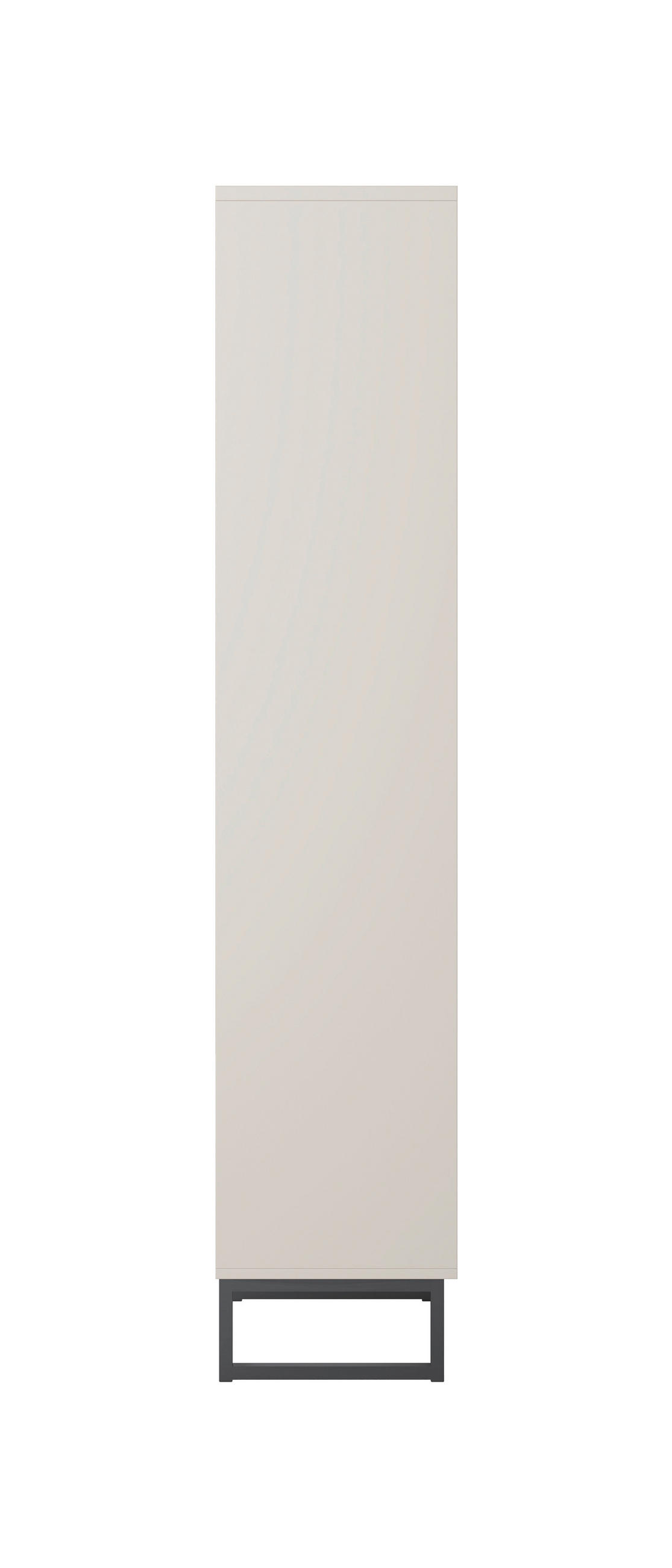 VITRINE Kaschmir  - Kaschmir/Schwarz, Design, Glas/Holzwerkstoff (53,4/180,7/36,5cm) - MID.YOU