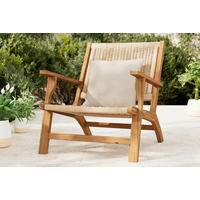 ZAHRADNÍ KŘESLO, plast, dřevo - barvy akácie/béžová, Moderní, dřevo/plast (66/76/80cm) - Ambia Garden