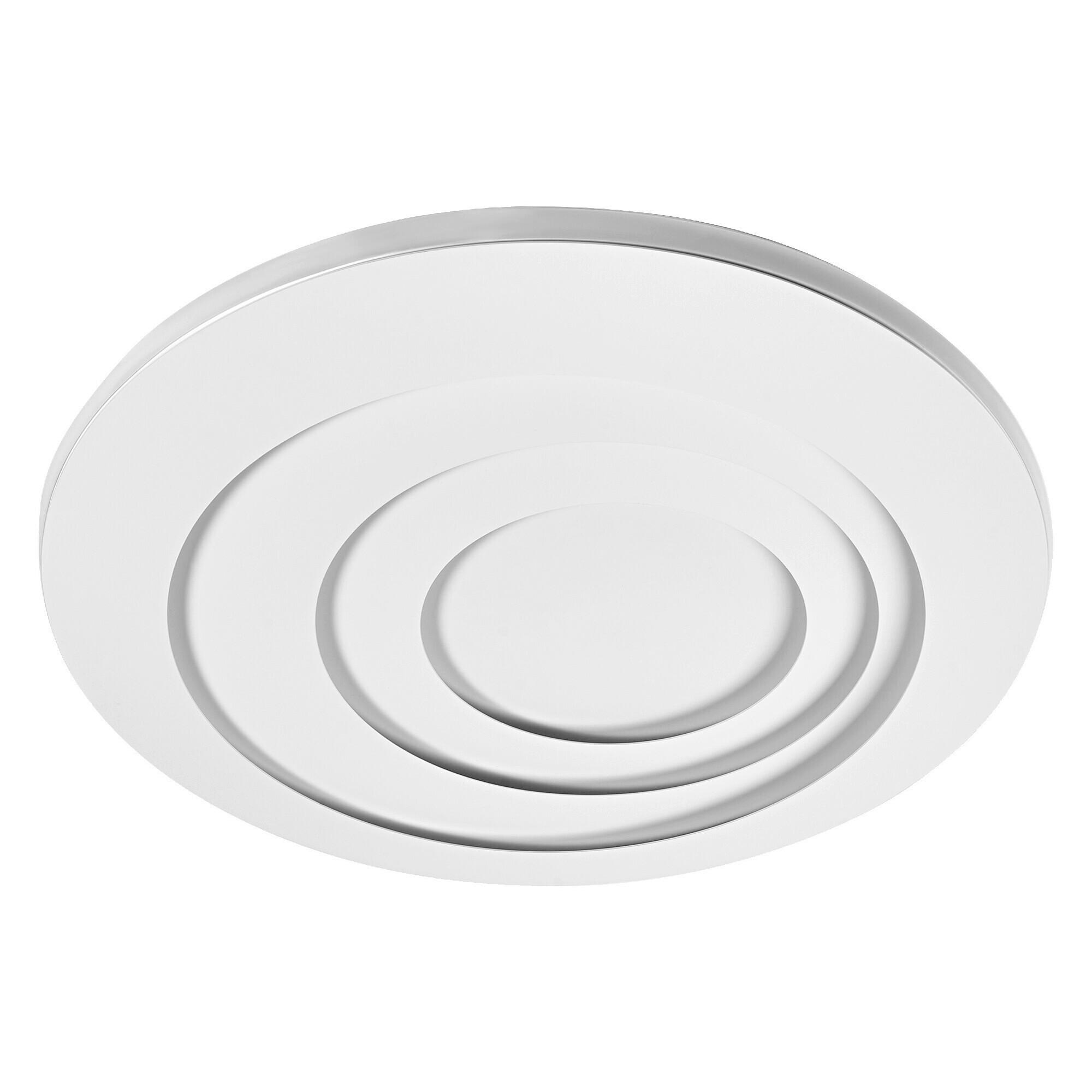 LED-DECKENLEUCHTE Orbis Spiral Round 50,6/5,6 cm   - Weiß, Design, Kunststoff/Metall (50,6/5,6cm) - Osram