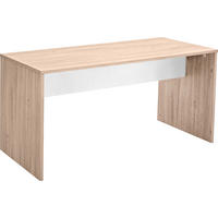 JUGENDSCHREIBTISCH 140/72/70 cm  - Eichefarben/Weiß, Design, Holzwerkstoff (140/72/70cm) - MID.YOU