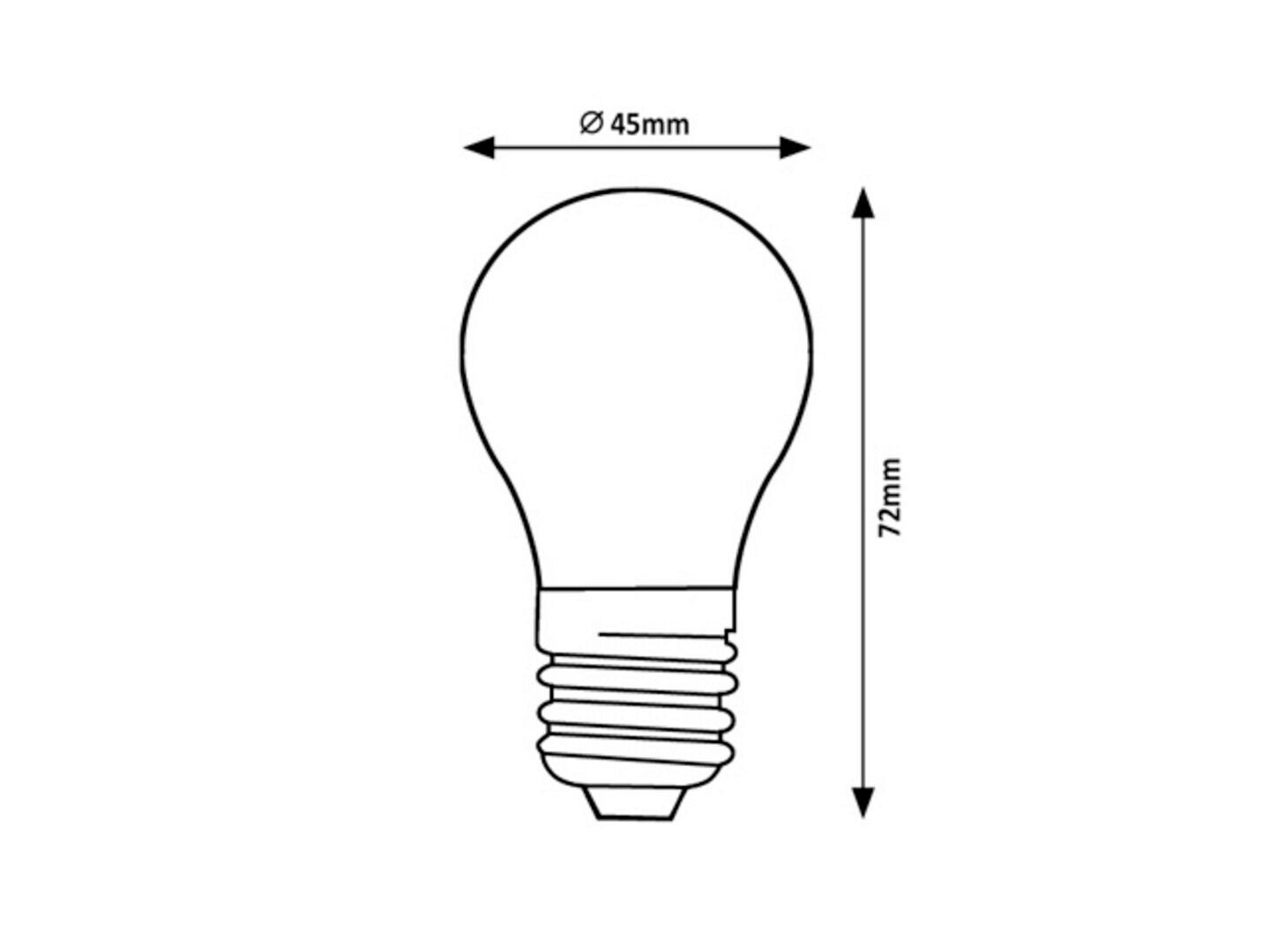 LED FILAMENT SIJALICA - prozirna, Osnovno, staklo (4.5/7.5cm)