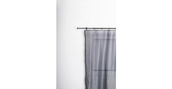 VORHANGSTANGENSET 120-210 cm  - Schwarz, Basics, Metall (120-210cm) - Homeware