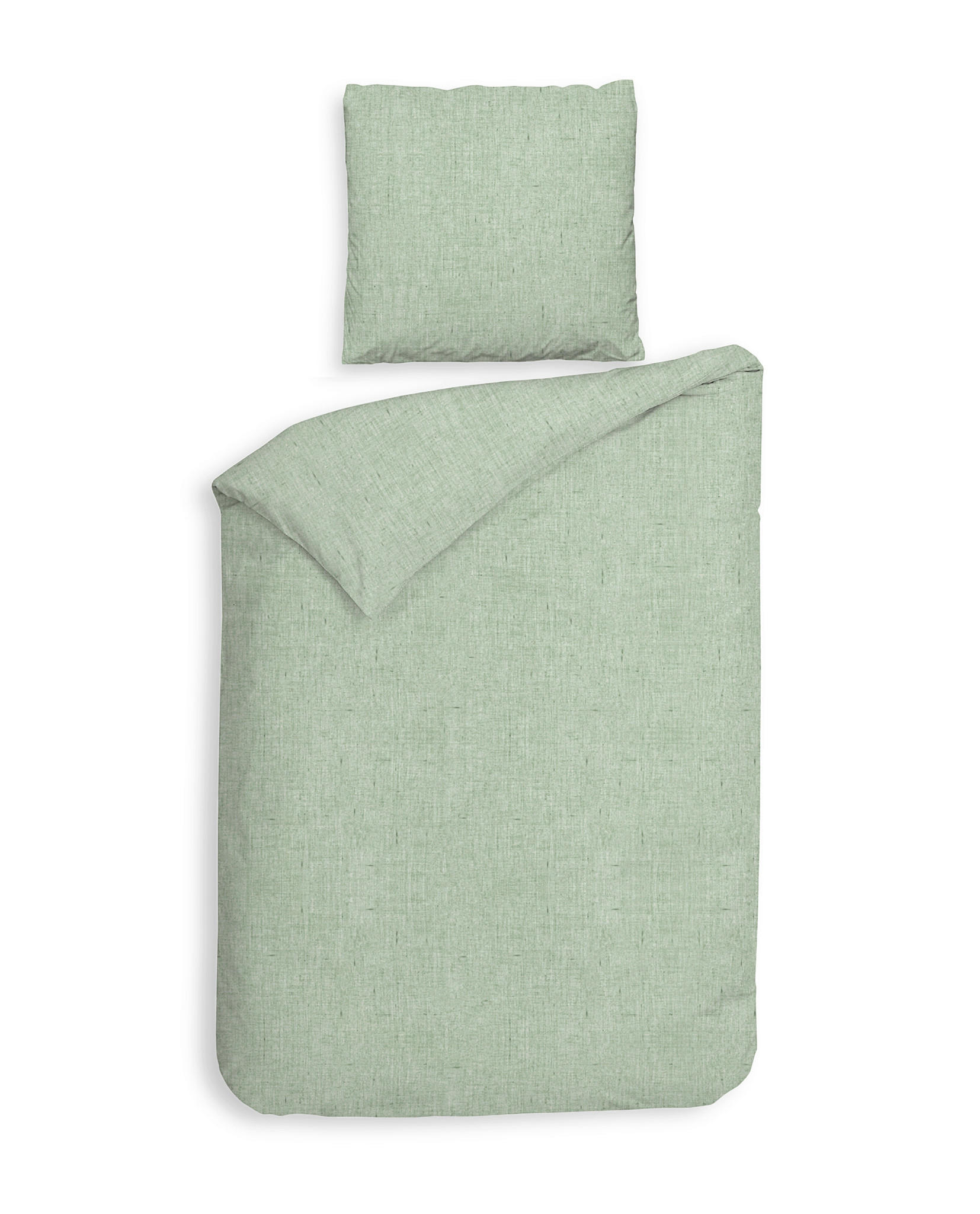 BETTWÄSCHE Franela Flanell 155/220 cm  - Grün, Basics, Textil (155/220cm)