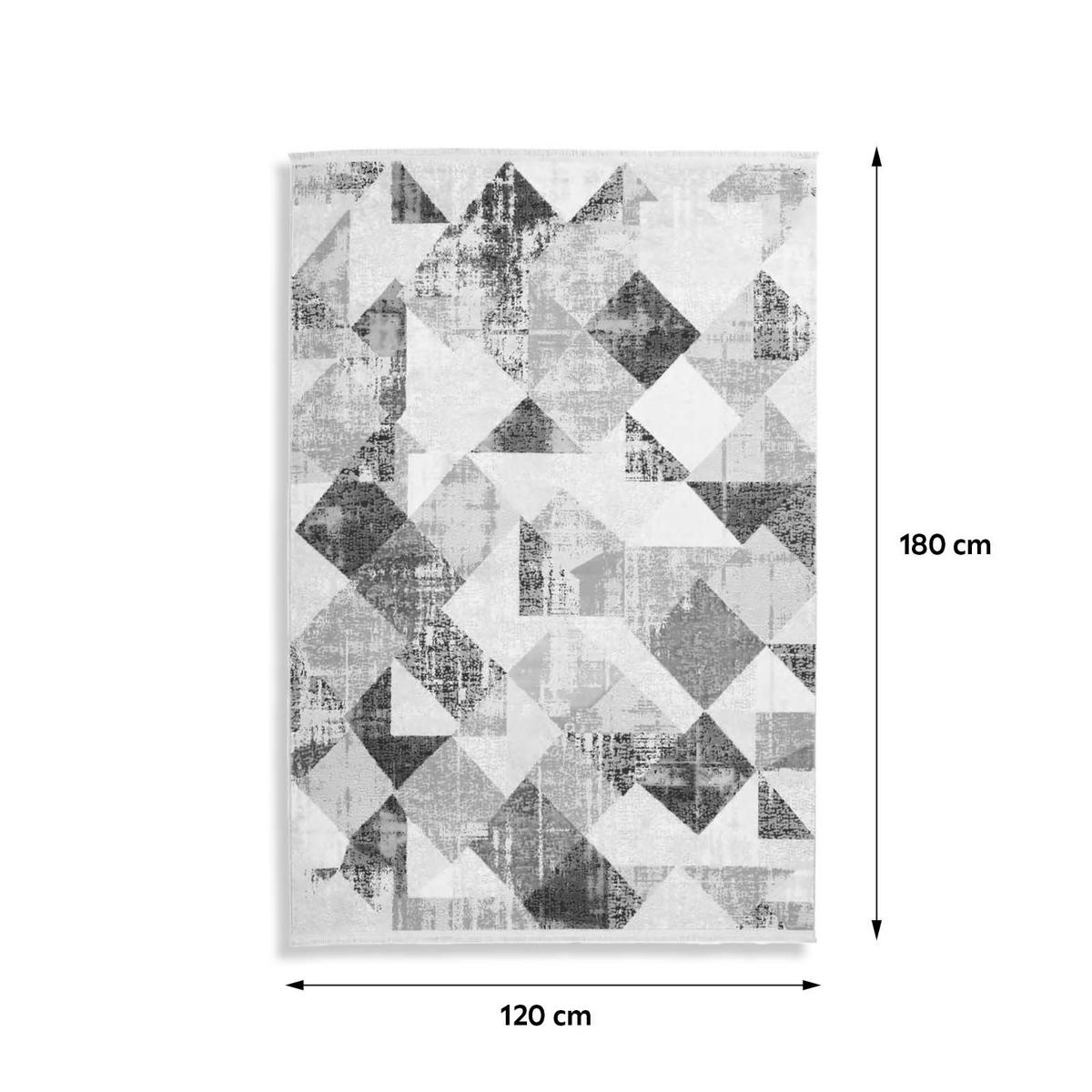 VINTAGE KOBEREC, 120/180 cm, modrá, sivá - modrá/sivá, Design, textil (120/180cm)