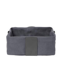 BROTKORB - Anthrazit, Design, Textil/Metall (26/10/26cm) - Blomus