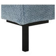 ECKSOFA  in Webstoff Blaugrau  - Blaugrau/Schwarz, KONVENTIONELL, Textil/Metall (292/192cm) - Carryhome