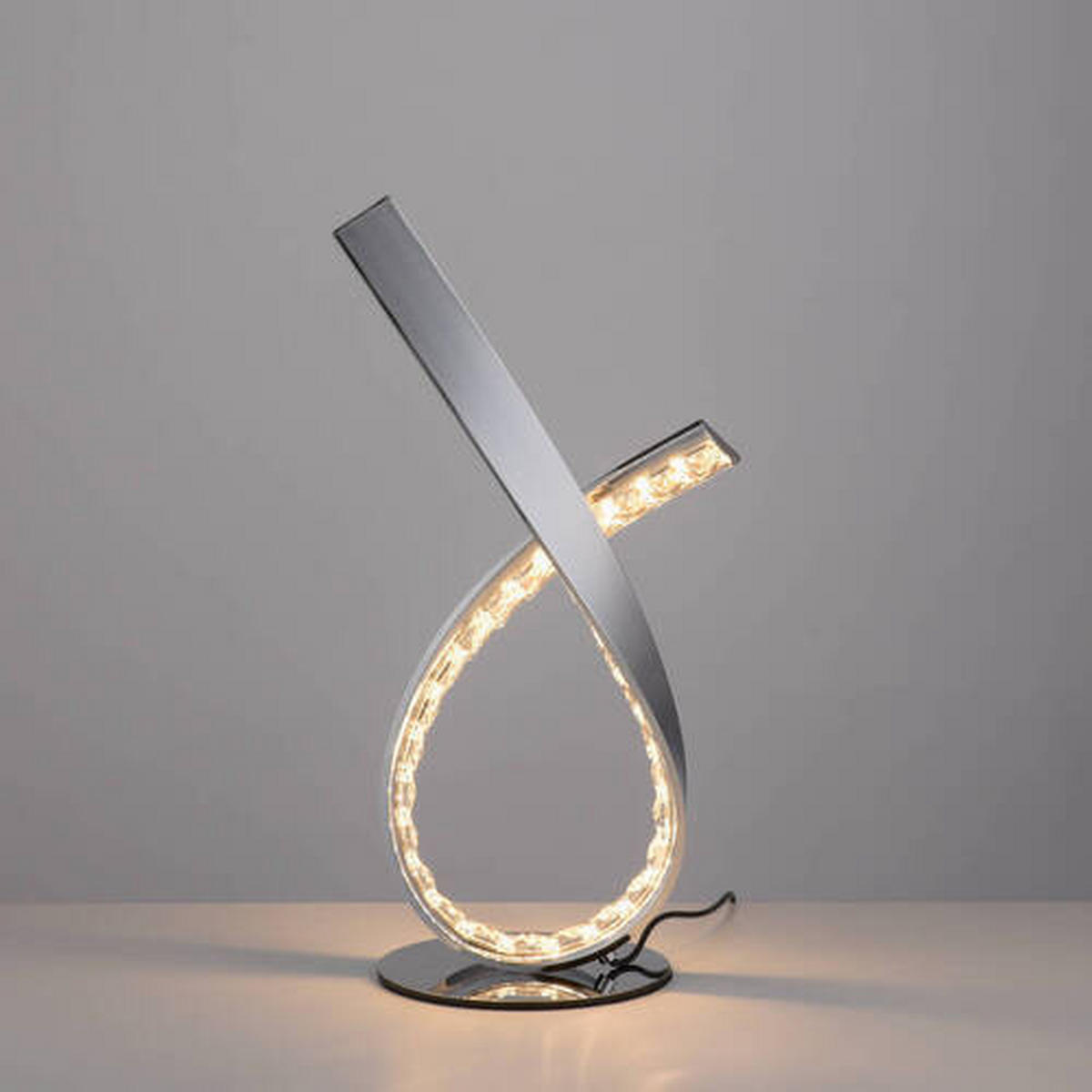 LED BORDSLAMPA 17/15/38,5 cm   - kromfärg, Design, metall/plast (17/15/38,5cm) - Paul Neuhaus