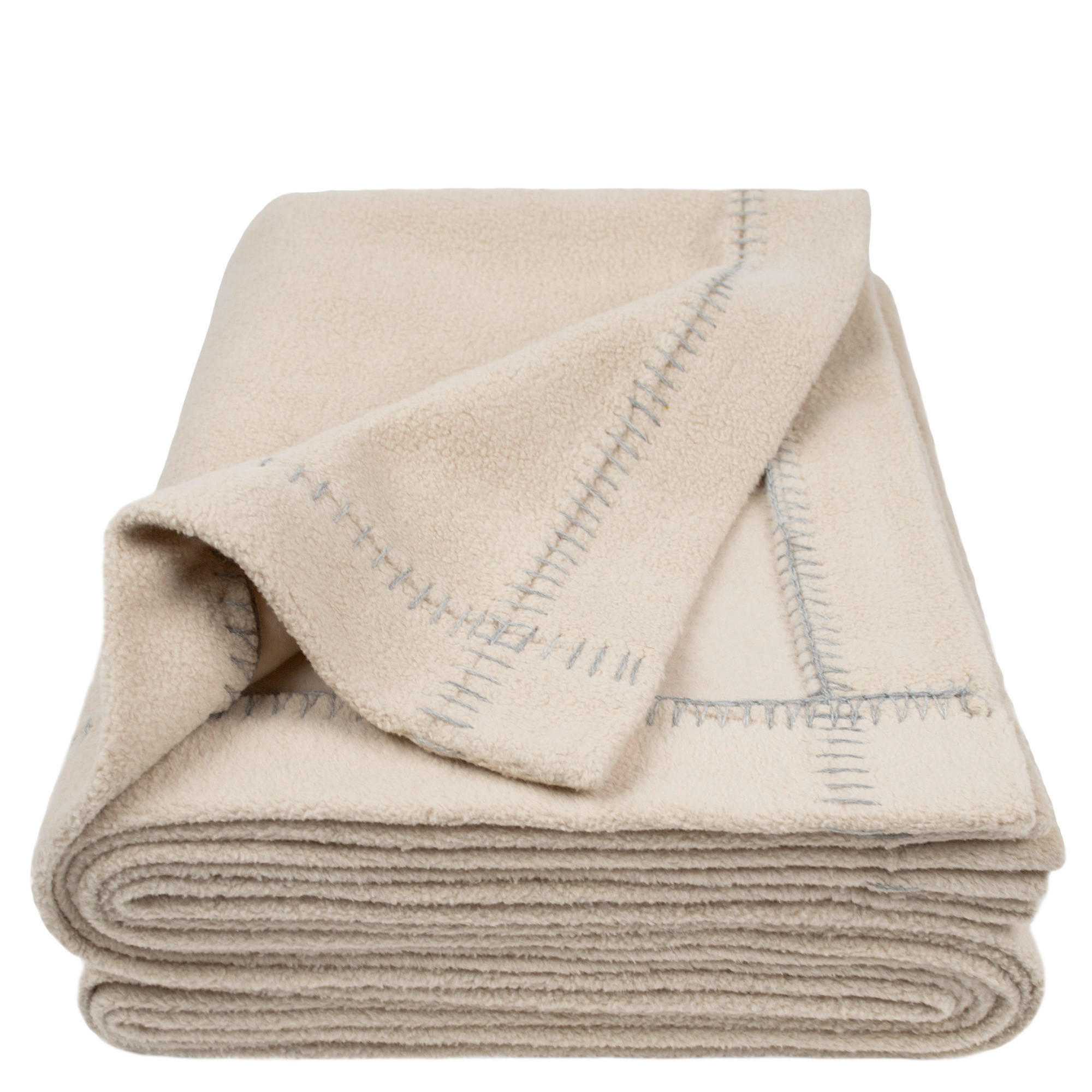 FLEECEDECKE Soft Greeny 140/190 cm  - Beige, KONVENTIONELL, Textil (140/190cm) - Zoeppritz