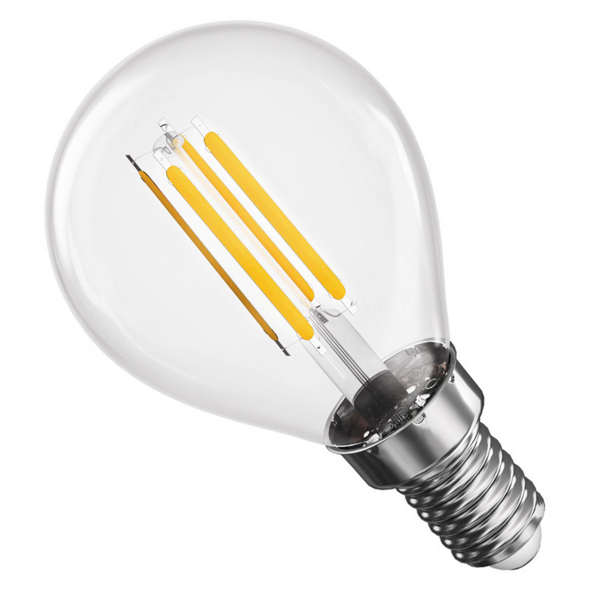 FILAMENTOVÁ LED ŽÁROVKA E14 - Basics, plast (4.5/4.5/8cm)