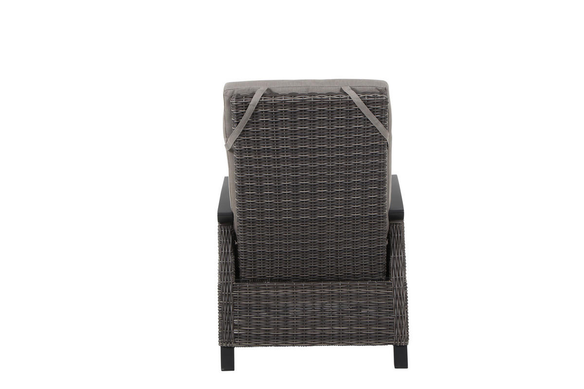 LOUNGEGARNITUR 4-teilig   72/206/103 cm Aluminium  - Grau, Basics, Keramik/Kunststoff (72/206/103cm) - Siena Garden
