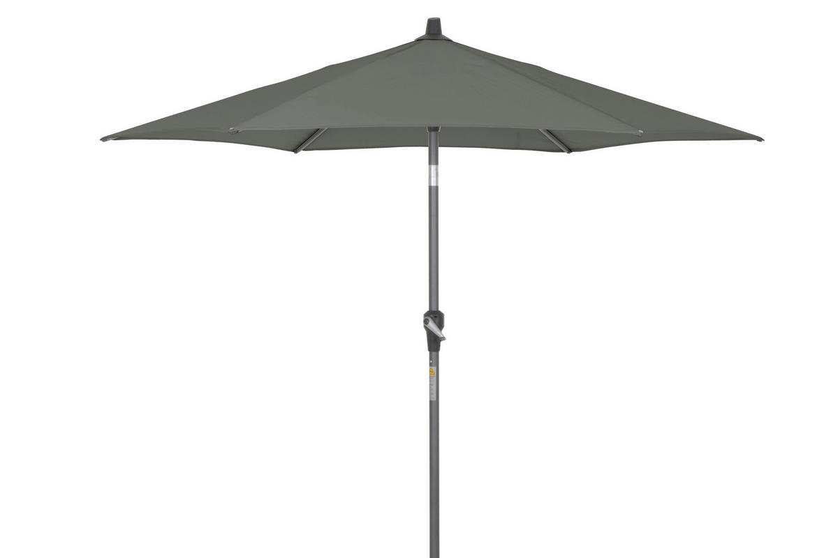 SONNENSCHIRM  250/250 cm  - Anthrazit/Olivgrün, KONVENTIONELL, Textil/Metall (250/250cm) - Siena Garden