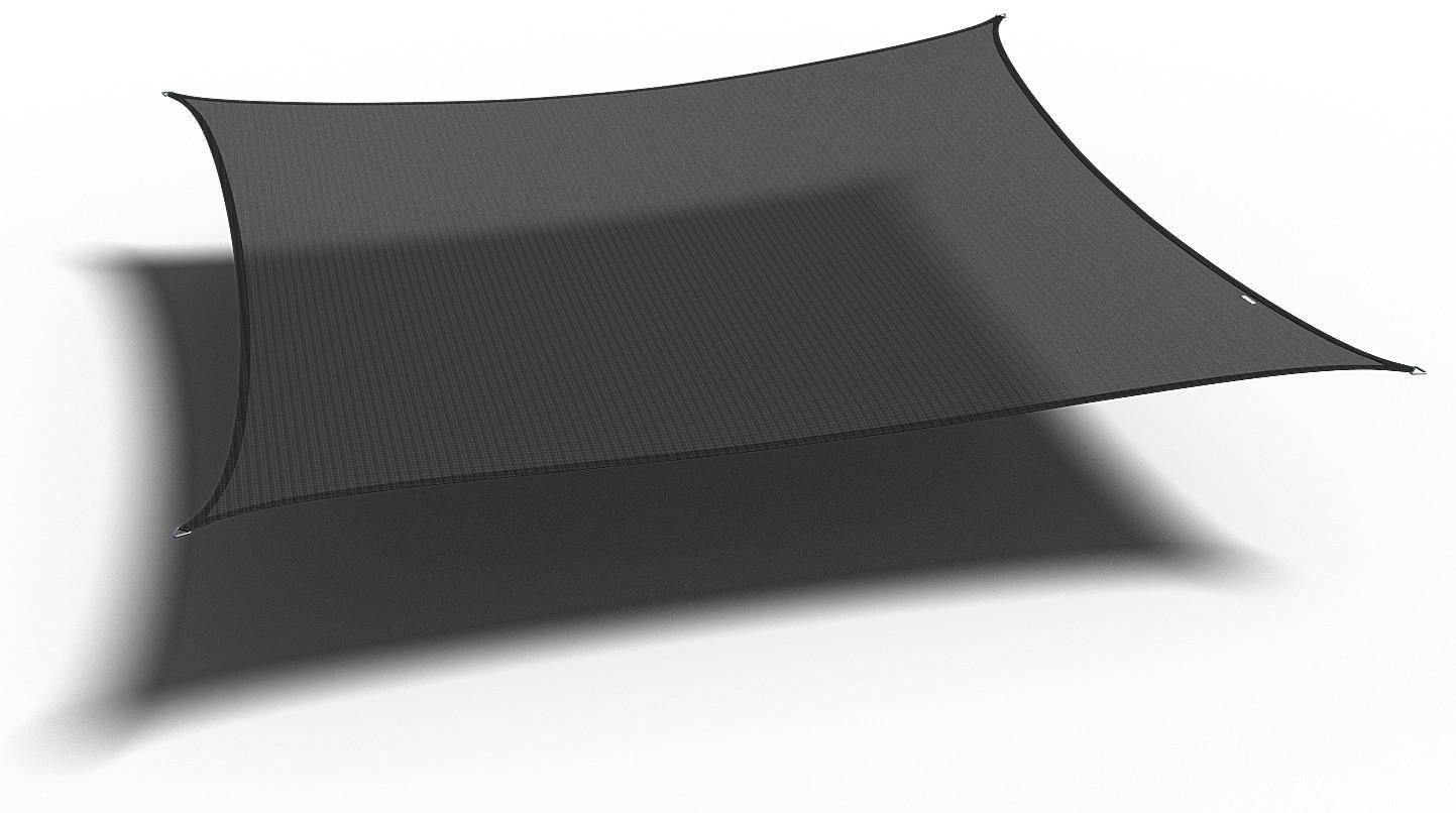 SONNENSEGEL  - Schwarz, MODERN, Kunststoff (360/1/360cm) - Gardenson