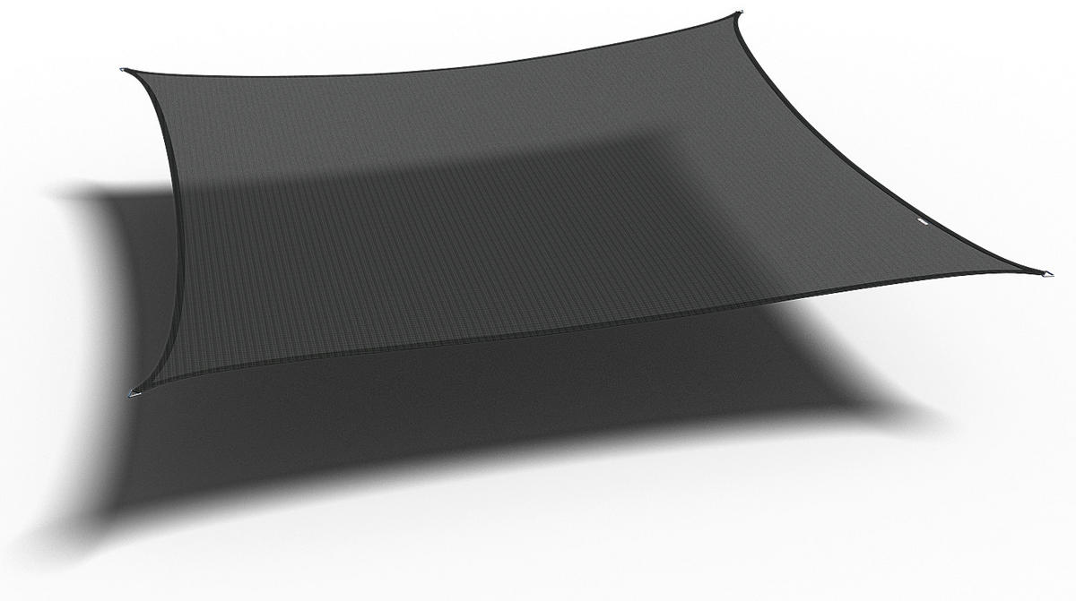 SONNENSEGEL  - Schwarz, MODERN, Kunststoff (360/1/360cm) - Gardenson