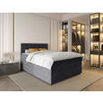 BOXSPRINGBETT 140/200 cm  in Grau  - Schwarz/Grau, KONVENTIONELL, Kunststoff/Textil (140/200cm) - Carryhome