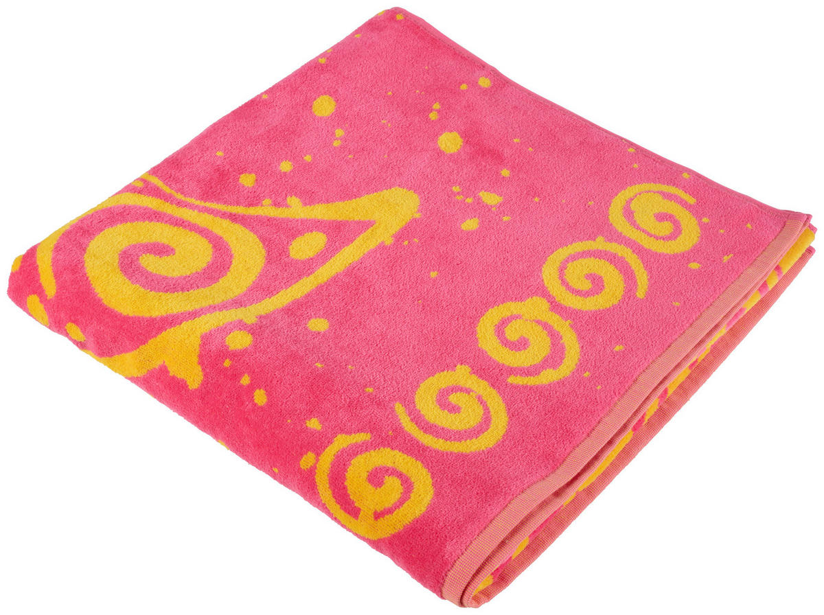 BRISAČA ZA NA PLAŽO  PALMA     90/180 cm        pink, roza  - roza/pink, Konvencionalno, tekstil (90/180cm) - Esposa