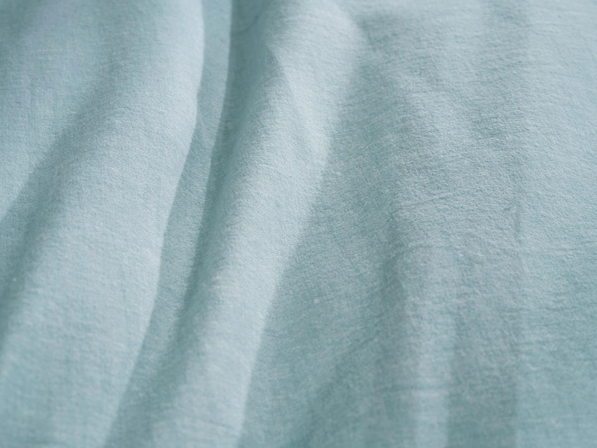 BETTWÄSCHE 2-teilig Flanella-di-Lino Flanell 135/200 cm  - Mintgrün, Basics, Textil (135/200cm)