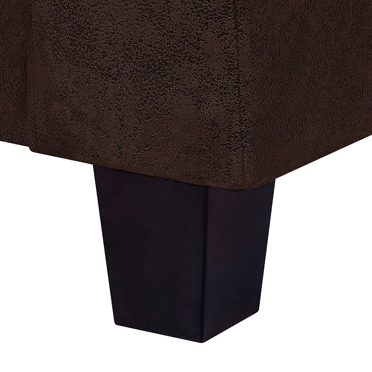SESSEL in Lederlook Dunkelbraun  - Dunkelbraun, Design, Holz/Textil (92/80/89cm) - Livetastic